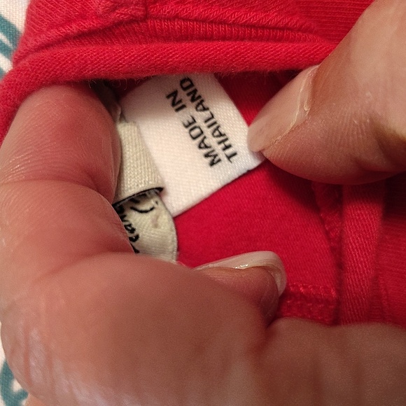 Elaina et Lena Red Floral Dress Size 12 Months Layers Long Sleeve Cotton - Picture 5 of 7